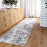 Lifestyle Floors Grey &amp; Blue Expressions Modern Runner