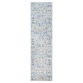 Lifestyle Floors Cream &amp; Navy Blue Expressions Ikat Runner