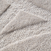 Lifestyle Floors Light Grey Ellipse Charvi Hand-Tufted Wool Rug