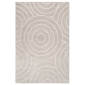 Lifestyle Floors Beige Ellipse Charvi Hand-Tufted Wool Rug