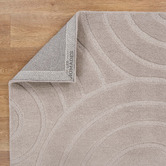 Lifestyle Floors Beige Ellipse Charvi Hand-Tufted Wool Rug