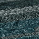 Lifestyle Floors Teal Linear Charvi Hand-Tufted Wool Rug