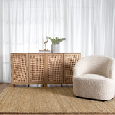 Lifestyle Floors Caramel Linear Charvi Linear Hand-Tufted Wool Rug