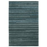Lifestyle Floors Teal Linear Charvi Hand-Tufted Wool Rug