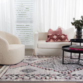 Lifestyle Floors Pink Myk Geometric Rug