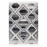 Lifestyle Floors Black Myk Diamond Rug