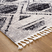 Lifestyle Floors Black Myk Diamond Rug