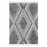 Lifestyle Floors Black Myk Geometric Rug