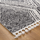 Lifestyle Floors Black Myk Geometric Rug