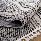 Lifestyle Floors Black Myk Geometric Rug