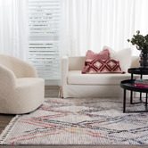 Lifestyle Floors Grey Myk Geometric Rug