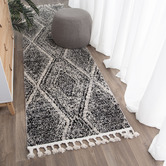 Lifestyle Floors Black Myk Geometric Rug