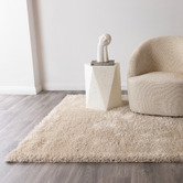 Lifestyle Floors Beige Eden Soft Shag Rug