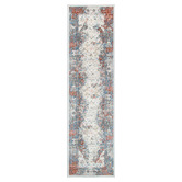 Lifestyle Floors Red &amp; Cream Nina Power-Loomed Runner