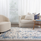Lifestyle Floors Blue Claire Power-Loomed Rug