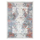 Lifestyle Floors Red &amp; Cream Nina Power-Loomed Rug