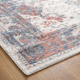 Lifestyle Floors Red &amp; Cream Nina Power-Loomed Runner