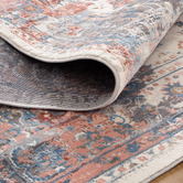 Lifestyle Floors Red &amp; Cream Nina Power-Loomed Rug