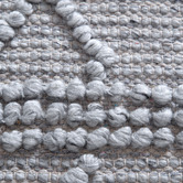 Lifestyle Floors Grey Geometric Flat Weave Wool-Blend Rug