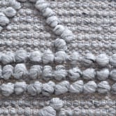Lifestyle Floors Grey Geometric Flat Weave Wool-Blend Runner