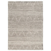 Lifestyle Floors Ash Sawtooth Flat Weave Wool-Blend Rug