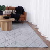 Lifestyle Floors Grey African-Inspired Flat Weave Wool-Blend Rug