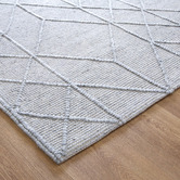 Lifestyle Floors Grey African-Inspired Flat Weave Wool-Blend Rug