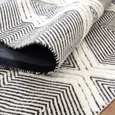 Lifestyle Floors Ivory Geometric Flat Weave Wool-Blend Rug