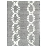 Lifestyle Floors Ivory Geometric Flat Weave Wool-Blend Rug