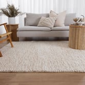 Lifestyle Floors Cream Timothee Hand-Woven Wool-Blend Rug