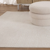 Lifestyle Floors Cream Povel Contemporary Rug