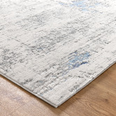 Lifestyle Floors Blue Abstract Pierre Cardin Contemporary Rug