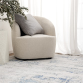 Lifestyle Floors Blue Abstract Pierre Cardin Contemporary Rug