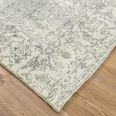 Lifestyle Floors Cream Blue Isabella Machine Washable Rug