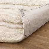 Lifestyle Floors Ivory Wave Hand-Woven Plush Rug