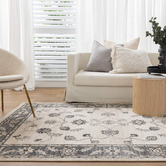 Lifestyle Floors Cream Arya Classic Rug