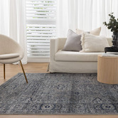Lifestyle Floors Charcoal Arya Classic Rug