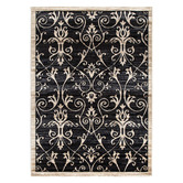 Lifestyle Floors Black Arya Classic Rug