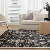Lifestyle Floors Black Arya Classic Rug