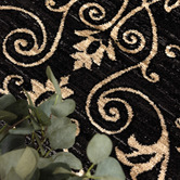 Lifestyle Floors Black Arya Classic Rug