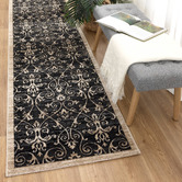 Lifestyle Floors Black Arya Classic Rug