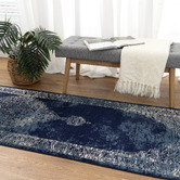 Lifestyle Floors Navy Arya Classic Rug