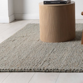 Lifestyle Floors Duck Egg Blue Timothee Hand-Loomed Wool-Blend Rug