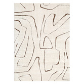 Lifestyle Floors Cream &amp; Brown Kezia Modern Lines Rug