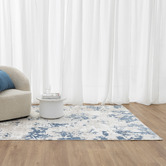 Lifestyle Floors Splash Blue Saskia Rug