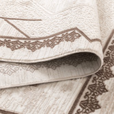Lifestyle Floors Cream &amp; Brown Lori Medallion Rug