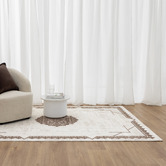 Lifestyle Floors Cream &amp; Brown Lori Medallion Rug