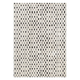 Lifestyle Floors Black &amp; Cream Bass Squares Rug