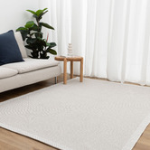 Lifestyle Floors Cream Kense Indoor/Outdoor Rug