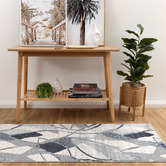 Lifestyle Floors Grey Bevara Contemporary Runner